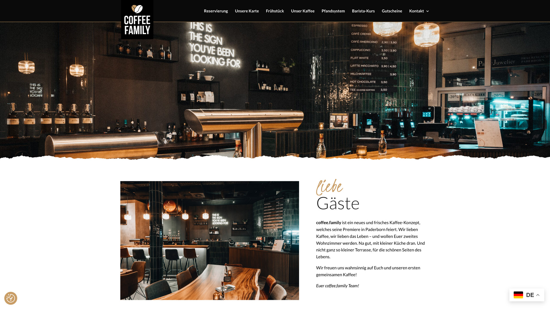 coffee.family Brand Website